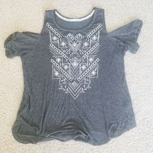 maurices open shoulder top